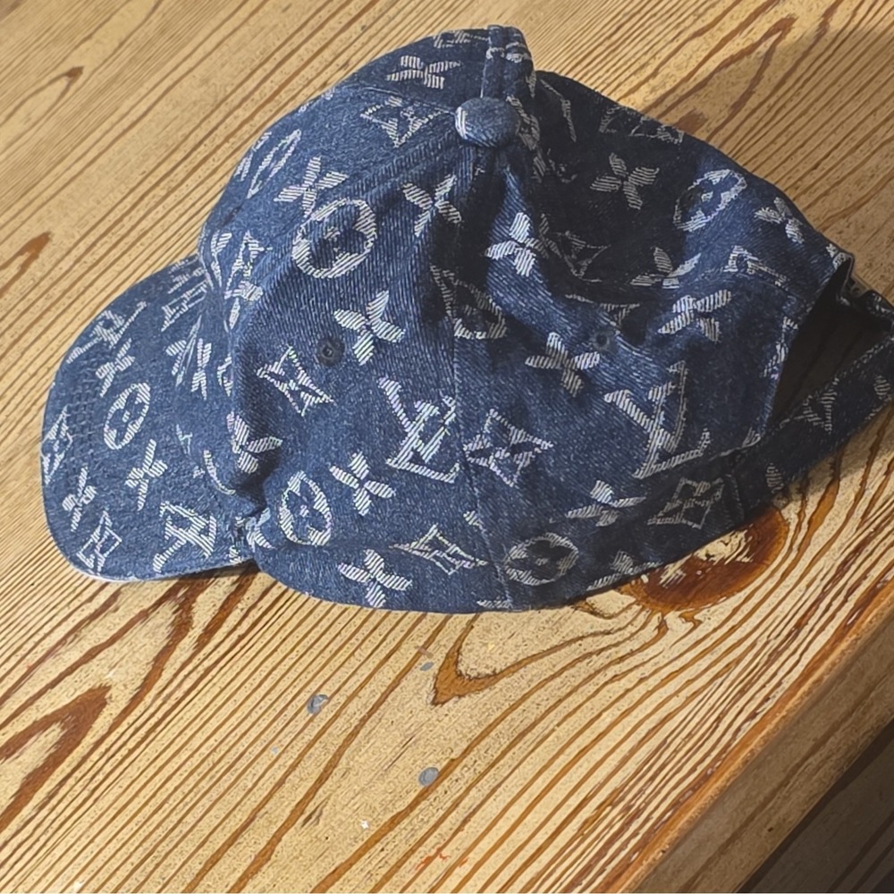 Louis Vuitton Monogram Baseball Cap Adjustable Blue Men One Size - Picture 12 of 12